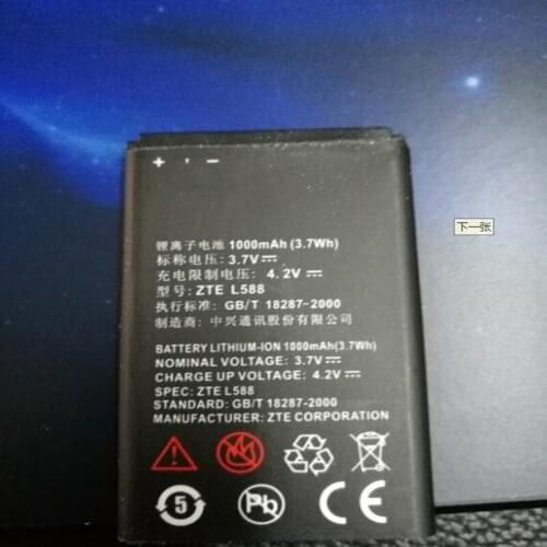 1000mAh L588 New Replacement Battery For ZTE Mobile High Quality phone with phone stander