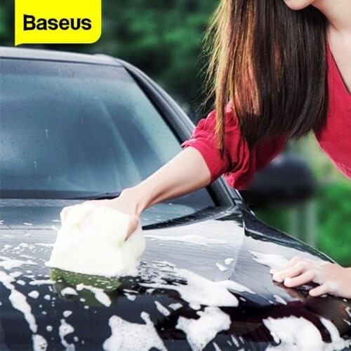 Baseus Car Wash Soap Shampoo Polishing Car Waxing Washing liquid Auto Care Sponge Wax Detergent Concentrate Foam Cleaning Ball