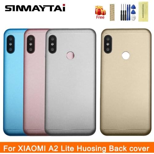 Phone Case For Xiaomi MI A2 Lite Battery Cover For Mi A2 Lite Back Cover Housing + Volume Power Buttons Replacement Redmi 6 Pro