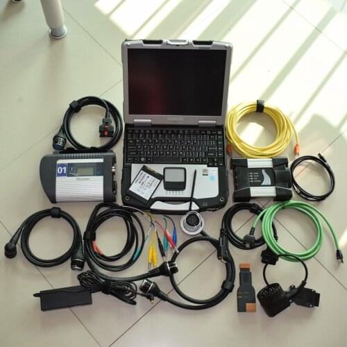 Best diagnostic tool for bmw icom next mb star c4 2in1 with latest 1tb ssd installed in cf30 military laptop ready to work fast