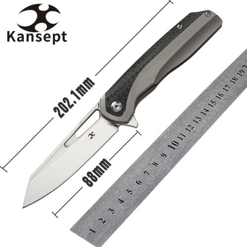 Kansept Everyday Carry Knife Tactical Knife Shard CPM-S35VN Titanium Handle High Quality EDC