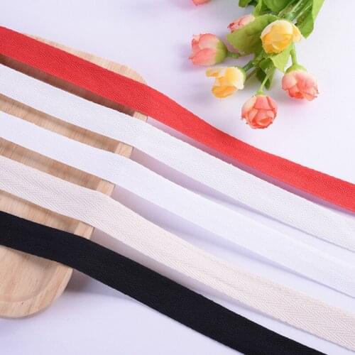 Cotton Webbing Ribbon Belt Bag Backpack Strap Luggage Accessories Sewing DIY Craft 25MM White Black Red 50YARDS