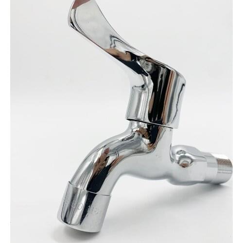 LEZHU G1/2 Wall Mount Faucet Stainless Steel Zinc Alloy Bathroom Bibcock Garden Faucet Balcony Water Tap AG003