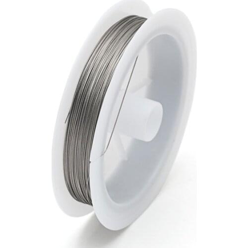 50meters 0.38mm 0.45mm Silver Plated DIY Jewelry Craft Metal Wire, Soft DIY String Beaded Bracelet Necklace Iron Wire CX-09A