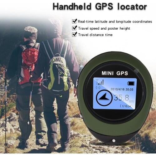 Mini GPS Navigation Receiver Tracker Logger USB Rechargeable Handheld Location Finder Tracking For Traveler Compass
