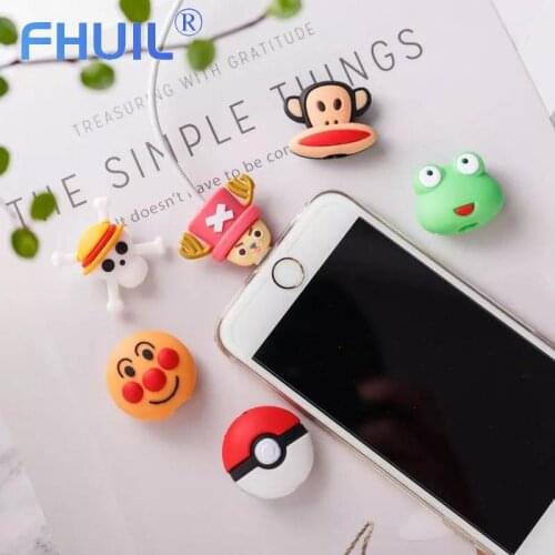 Cartoon Cable Winder Holder Earphone Mouse Cord Adorable Protective Sleeve Charger Cable Management For Phones Cable USB TypeC