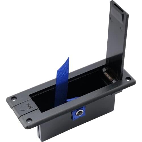 Musiclily Pro 9-Volt Battery Box Case Compartment for Active Guitar Bass, Black