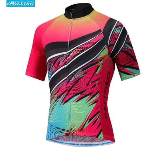 NEW Type Colorful Orolling Cycling Jersey Tops Bike Sports Wear Free Shipping
