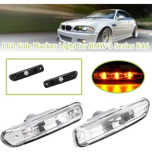 Pair Turn Indicator Side Marker Lamp Lights Turn Signal Light For BMW 3 Series E46 316I 318I 325I X3 E83 E90 4D/2D 1999-2003