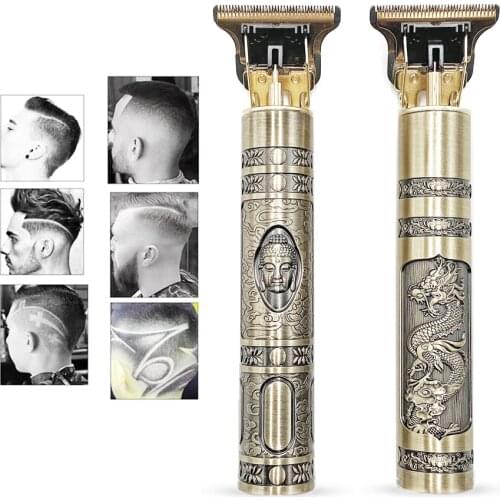 USB T9 Rechargeable Hair Clipper Electric hair trimmer Cordless Shaver Trimmer 0mm Men Barber Hair Cutting Machine for men