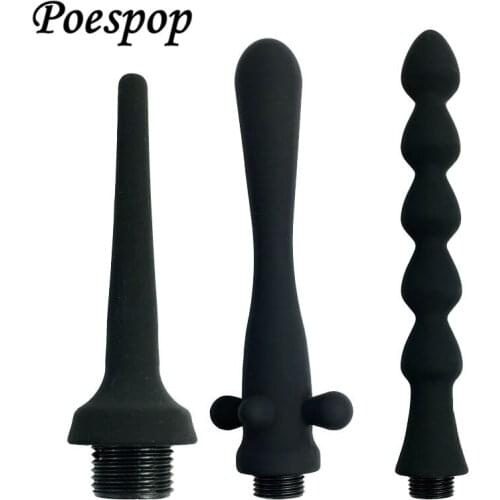 POSEPOP Anal Cleaning Cleaner Anus Enema Tool, Anal Vaginal Washing Enemator, Anal Douche Vaginal Wash Cleansing Woman Sex Toys