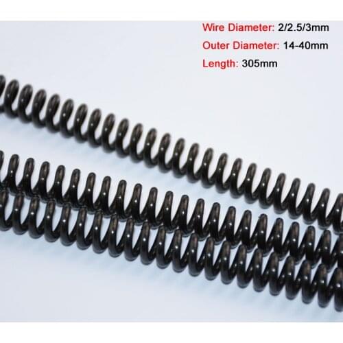 1PCS Y-type Compression Spring Wire Dia 2/2.5/3mm Pressure Spring 65 Manganese Steel Length 305mm