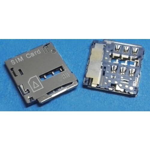 2Pcs Reader Sim Card Socket For Samsung Galaxy I9260 I9268 I9235 I9230 W2015 W2014 E250 E400 I605 Slot Tray Holder Connector