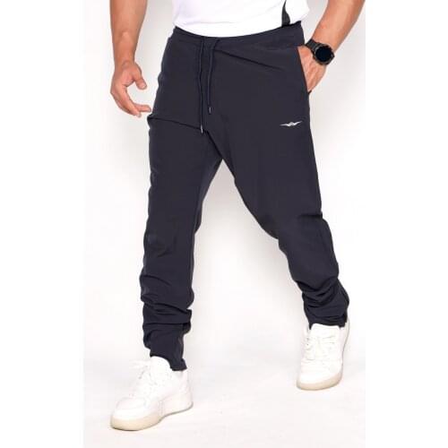 Sports Trousers Wide Open Type Light Fabric Phosphor Printed