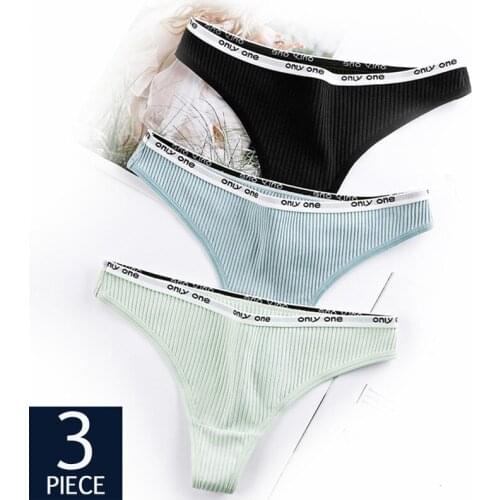 3Pcs/Lot Women Cotton Underwear Low Waist Letter Briefs Intimate Briefs Girls Soft Panty Women Underpants Female Lingerie Tangas