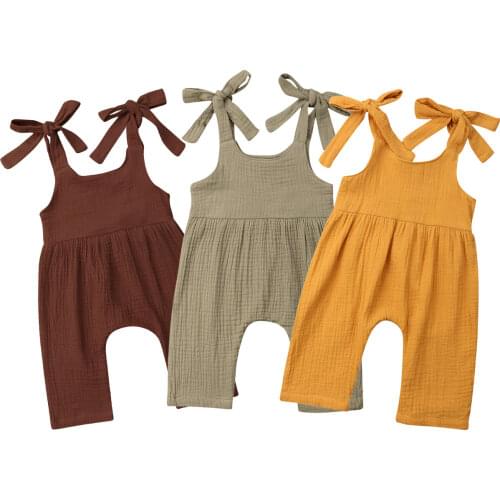 Vintage Newborn Infant Baby Girl Boy Clothing Ruffles Baby Girl Rompers Jumpsuit Overalls Summer Sleeveless Baby Girl Costumes