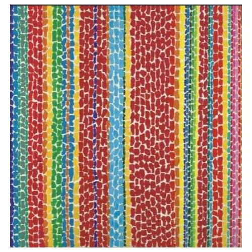 High quality Oil painting Canvas Reproductions Red Violet Nursery Viewed from Above (1970) by Alma Woodsey Thomas hand painted