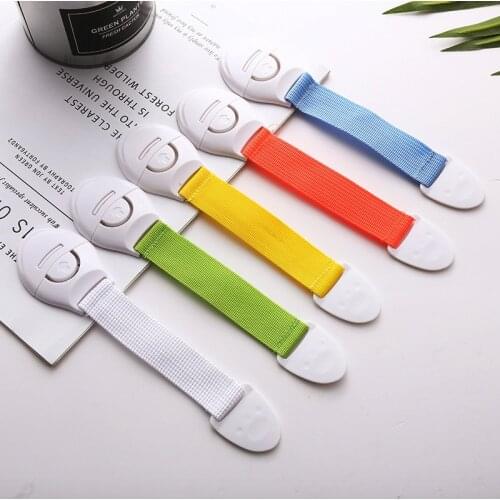 10Pcs/Set Safety Lock Child Safety Care Plastic Locks For Baby Security Protection Drawer Door Cabinet Cupboard Lock With Straps