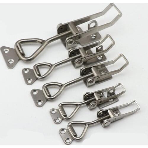 Latch Catch Toggle Quick Clamp 304 stainless steel adjustable hasp lock For Home Sliding Door Furniture Cabinet Boxes Hardware