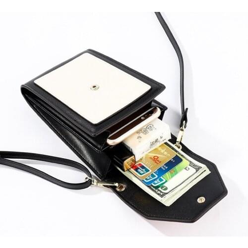 Womens Wallet New Mobile Phone Bag Korean Style Ladies Fashion Messenger Shoulder Super Soft Multi-card Slots