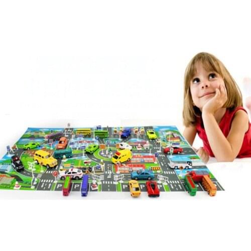 10pcs Car Toys Mobile Machinery Shop Taxi Model Baby Mini Cars Children Gifts