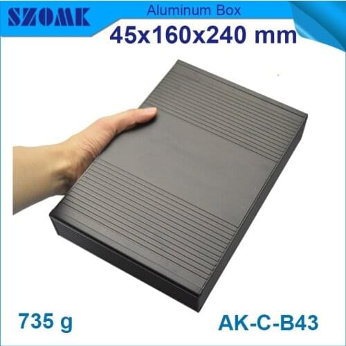 10pcs/lot new buy direct from china Black color aluminium enclosure anodizing 45(H)x160(W)x240(L) mm china market of electronic