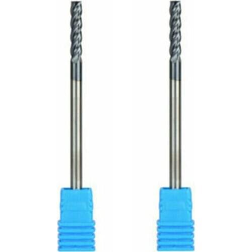2pcs Woodwork Milling Cutter 4 Flute Spiral Carbide Milling Tool CNC Router Wood End Mill Cutter Bits