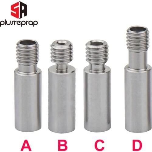 High Temperature Hotend Extruder Cr10 Throat for Reprap 1.75mm 3.0mm Filament DIY Stainless Steel 3D Printer Parts