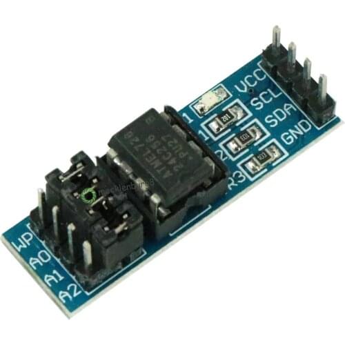 2 pcs. AT24C256 I2C Interface EEPROM memory module onboard 8P-Chip Power indicator pull up new resistor