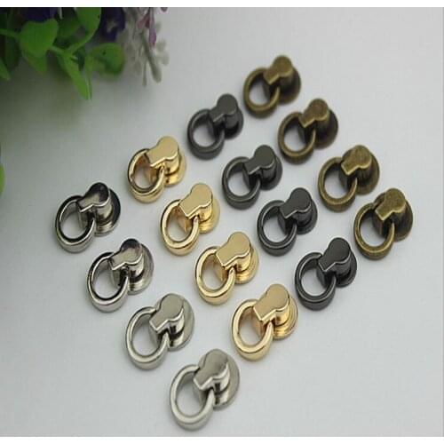 20 PC/lot) metal plating processing leather handbags accessories straps on both sides of the ears hang bag hook