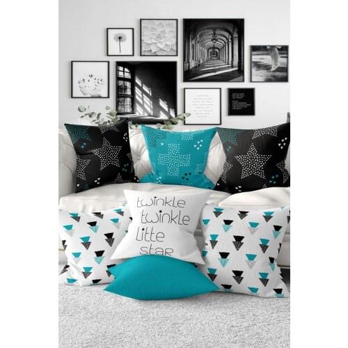 7 Piece Pillow Decorate Case Set-Ktl20-set7-15 Quality Stylish Home Garden Room Kitchen Gift Useful Decorative Modern