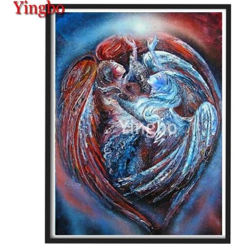 DIY Diamond Painting Abstract Angel Diamond Mosaic Full Drill Square round Cross Stitch Handmade Hobby Gift Arts And Crafts