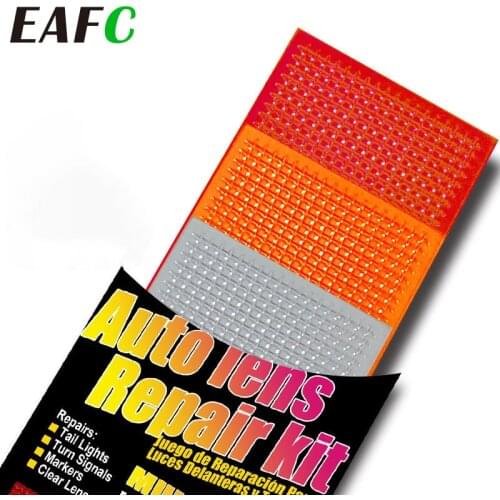 Auto Lens Repair Kit Headlight Repair Taillight Repair Set Headlight Polishing Care Auto Maintenance Tool Polish Red Amber