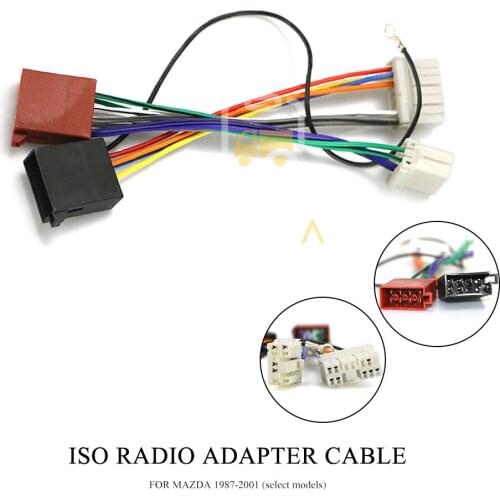 12-116 ISO Car Radio Adapter for MAZDA 1987-2001 (select models) Wiring Harness Connector Lead Loom Cable Plug