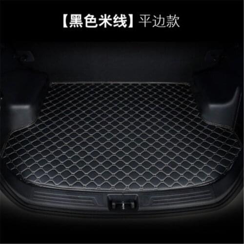 Car styling for Peugeot 206 207 Sedan 3D three-dimensional PU tail box protective carpet pad trunk luggage pad