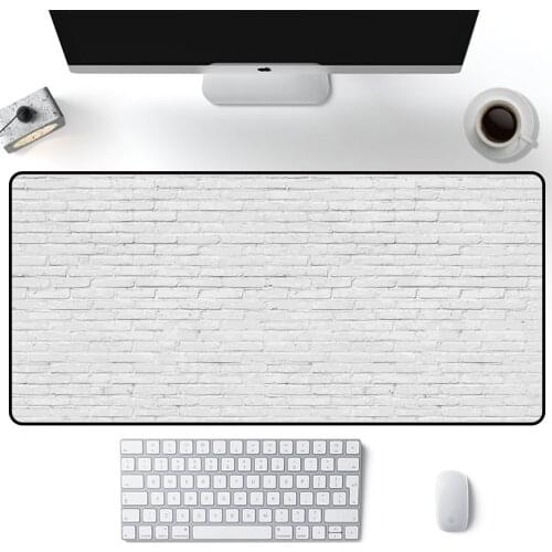 Wall tiles Black and white Mouse Pad Large Solid Color Pads landscape MousePad 900x400mm Gaming Accessories Mause Carpet