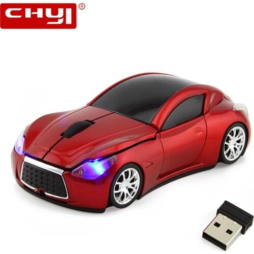 CHYI 2.4G Wireless Car Mouse 1600DPI USB Optical Infiniti Cool Sports Car Mice Ergonomic 3D Gaming Office Mouse For PC Laptop