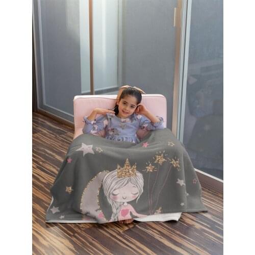 Moon Girl Fleece Blanket,Soft Blanket For Beds,Bed Cover,Shawl Blanket,Cover For Accessory,Home Decor