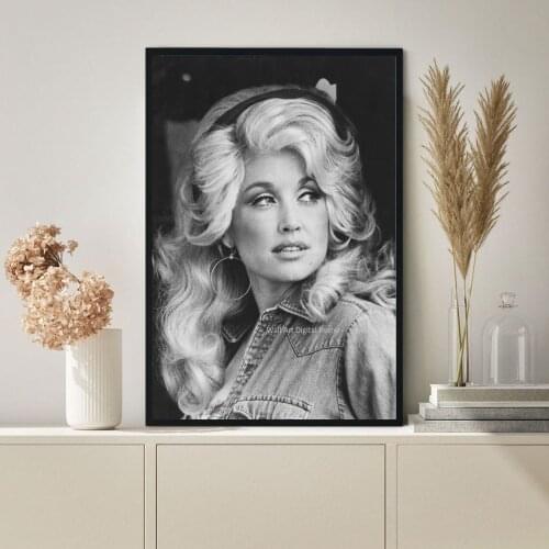 Dolly Parton photo portrait Poster Canvas Print Rap Hip Hop Music Star Singer Wall Painting Decoration