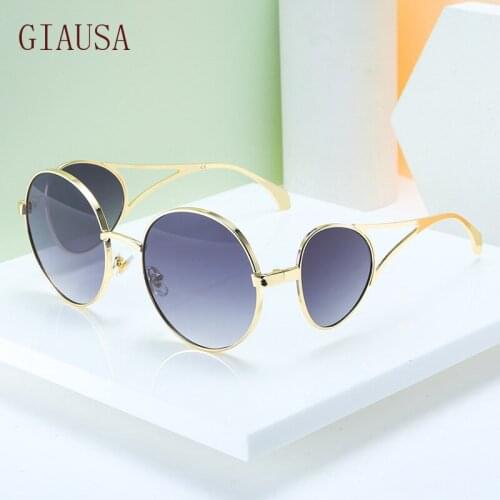 GIAUSA Fashion four Lens Sunglasses Women 2021 personality mens and womens trend Sunglasses