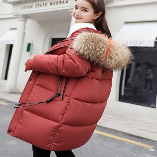 Cotton Jackets Womens Long Parkas Slim Hooded Warm Winter Coats Female Plus Size Black Overcoats