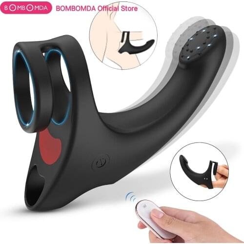 Penis Ring Cock Ring Vibrating Adult Sex Toy for Couple Ring Delay Premature Ejaculation Lock Fine Cockring Men Testicle Massage