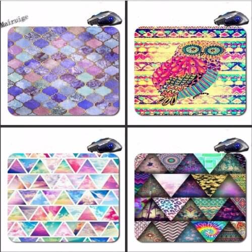 Colorful Glass Gaming Desk Small Geme Mouse Pad Ergonomico Size 22x18cm/25x29cm Gamer Pc Compute Desk Mat for Laptop Table Pads