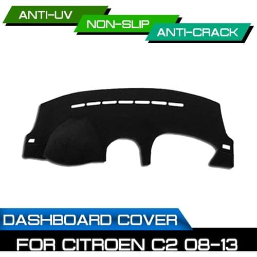 Car Dashboard Mat for Citroen C2 2008 2009 2010 2011 2012 2013 Anti-dirty Non-slip Dash Cover Mat UV Protection Shade