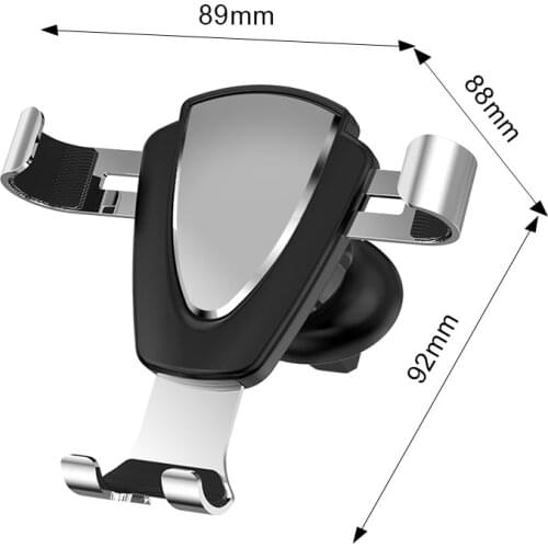 Metal Car-mounted Universal Mount Adapter Support Air Outlet Gravity Handset Bracket Special Gift Car Use Mobile Phone Bracket