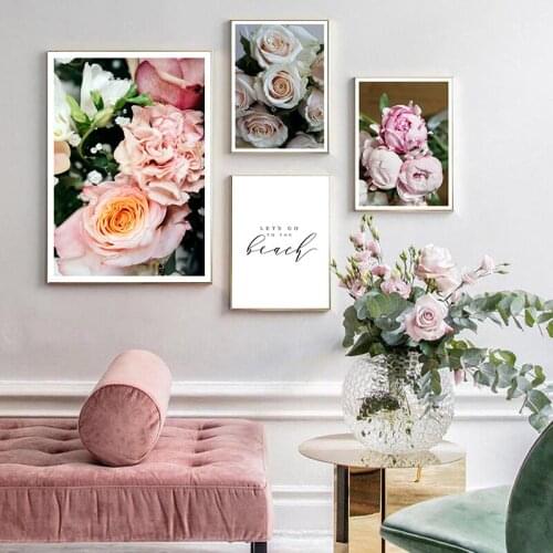 Fashion New Arrival Flower Rose Botanical Wall Poster Retro Movie Poster Vintage Floral Poster Poster Retro Home Decoraction