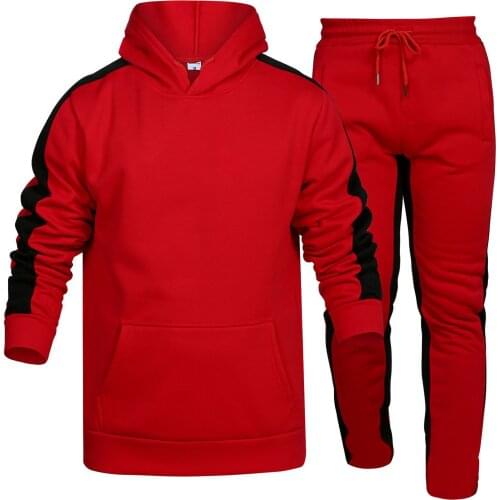 Mens Cardigan Hooded Printed Sets Tracksuit Leisure Hooded Sweatshirts+pants Suit Casual Male Suit