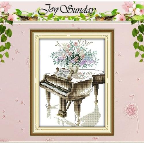 Grand piano Patterns Counted Cross Stitch 11CT 14CT Cross Stitch Set Wholesale Cross-stitch Kit Embroidery Needlework