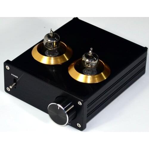2018 New TIANCOOLKEI TUBE-01 bile preamp tube amplifier preamp bile buffer 6J1 MINI HIFI preamplifier DC12V