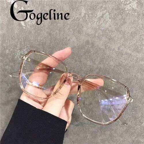 TR90 Square Irregular Anti-blue Light Lenses Glasses Frame for Women Men Spectascle Block Blue-ray Eyewears Eyeglasses Frames
